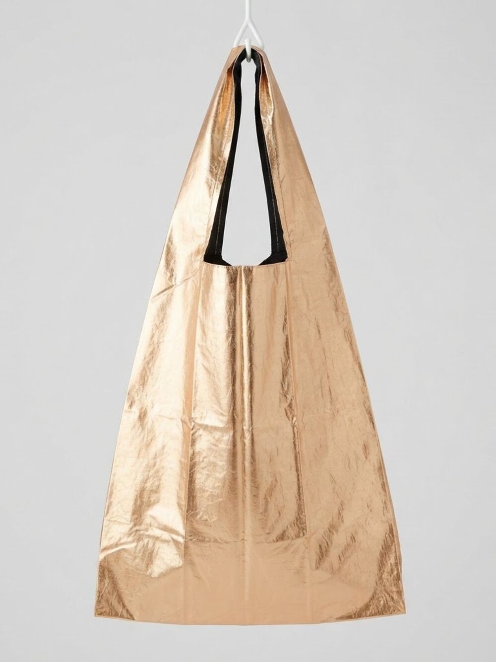 THREEPPY Pink Gold Foldable Marche Bag Eco Tote Japan DAISO